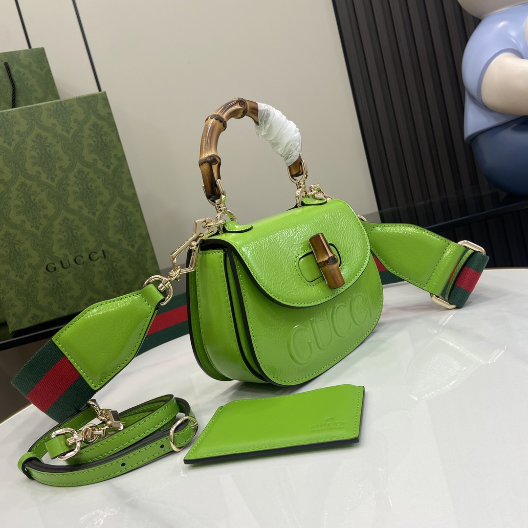 G*u*i bamboo 1947 mini top handle bag
