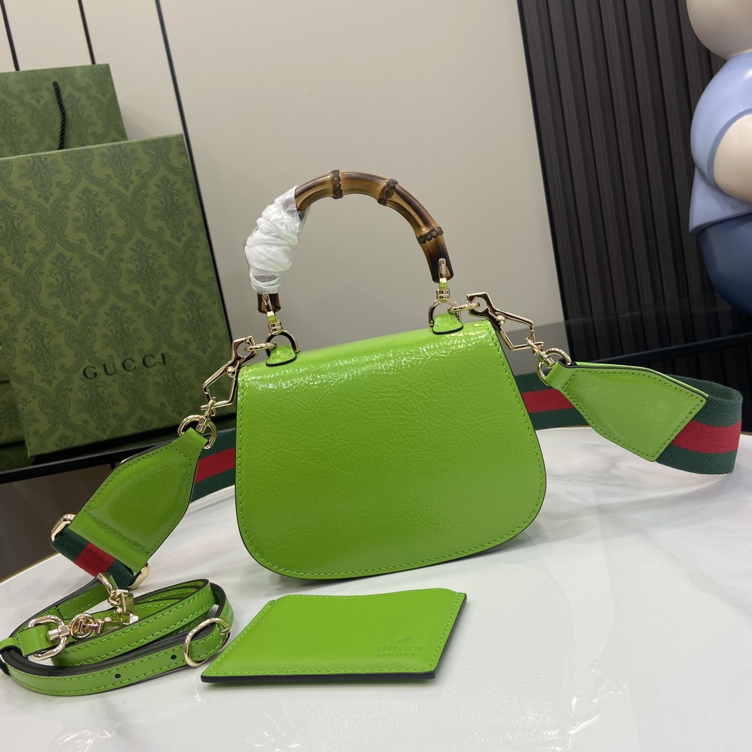 G*u*i bamboo 1947 mini top handle bag