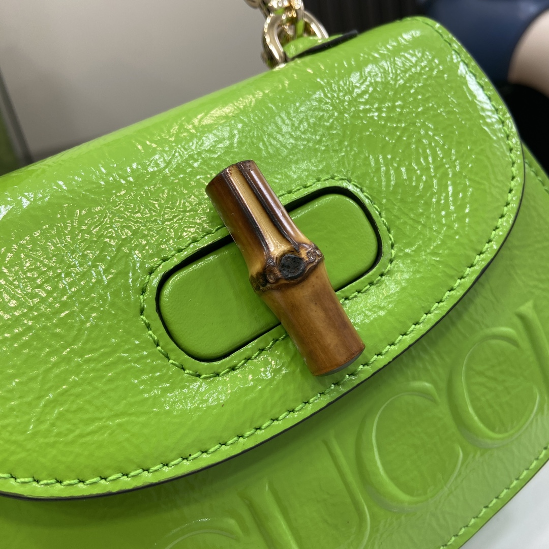 G*u*i bamboo 1947 mini top handle bag