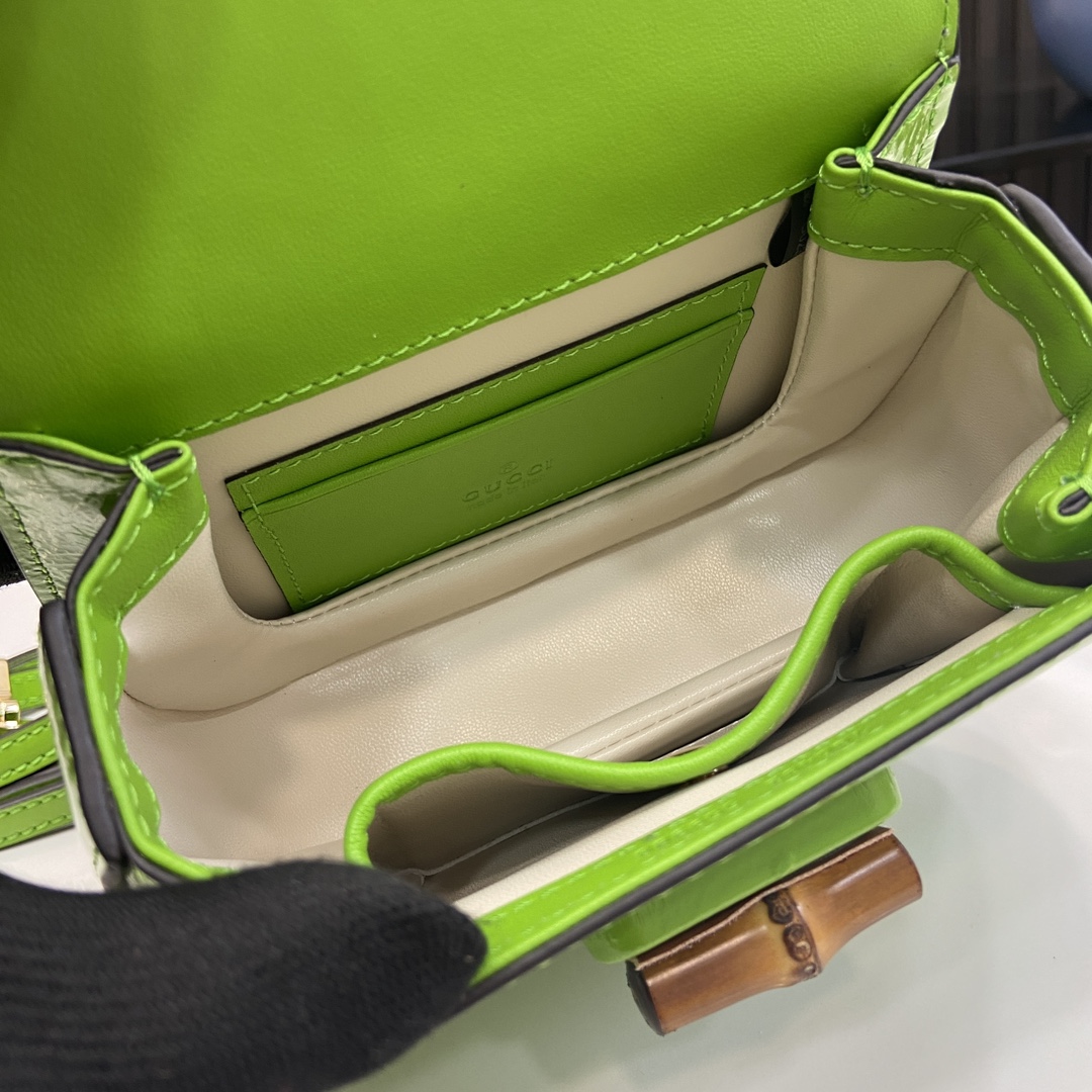G*u*i bamboo 1947 mini top handle bag