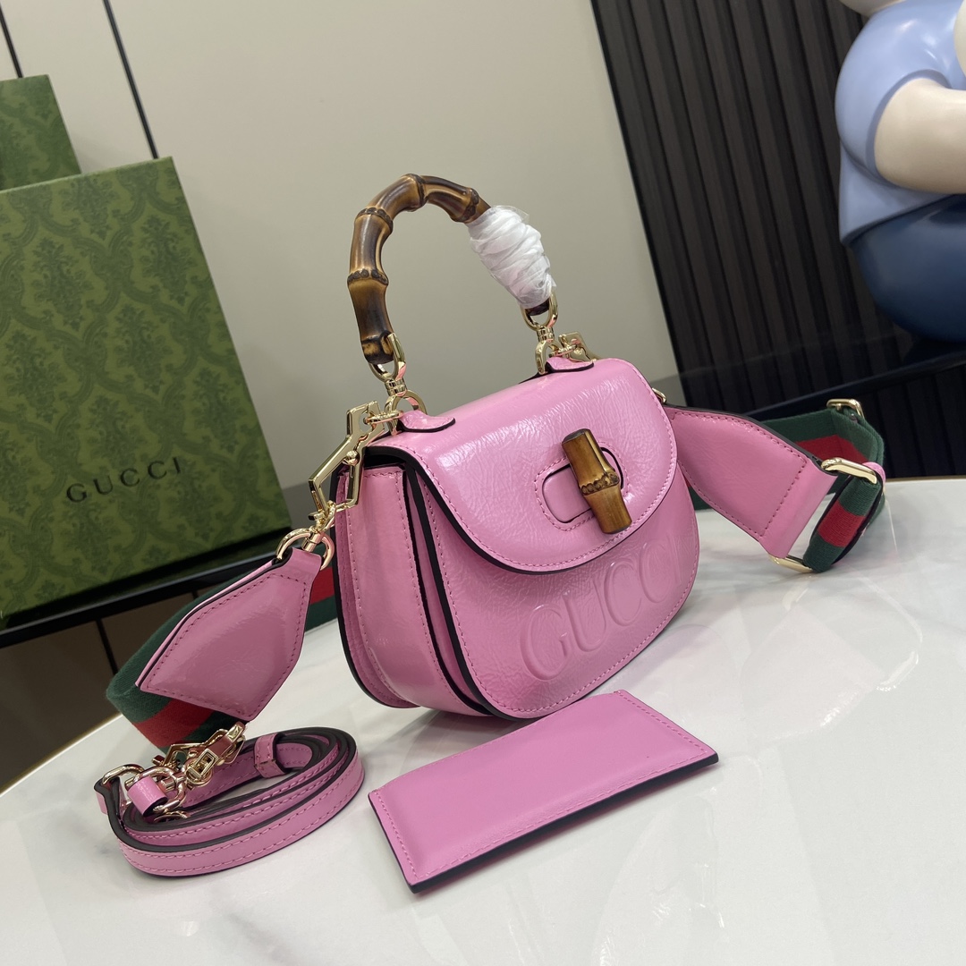 G*u*i bamboo 1947 mini top handle bag
