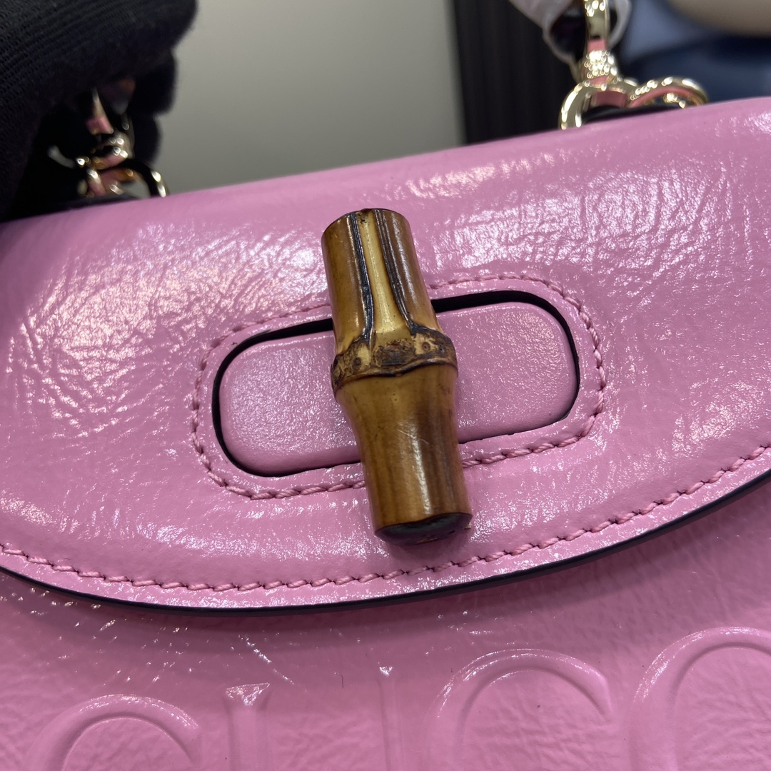 G*u*i bamboo 1947 mini top handle bag