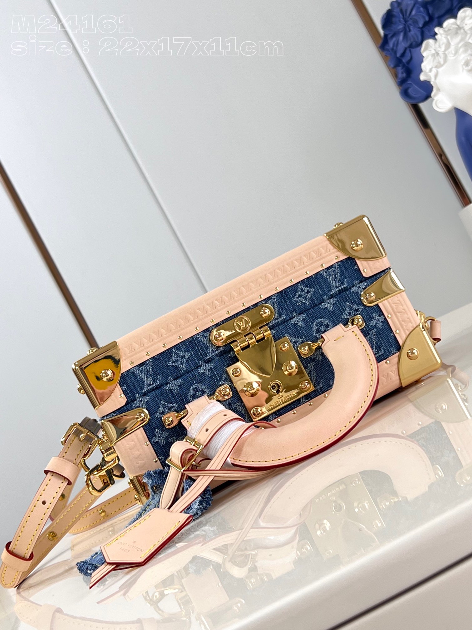 l**is V*t*n petite valise denim bleu