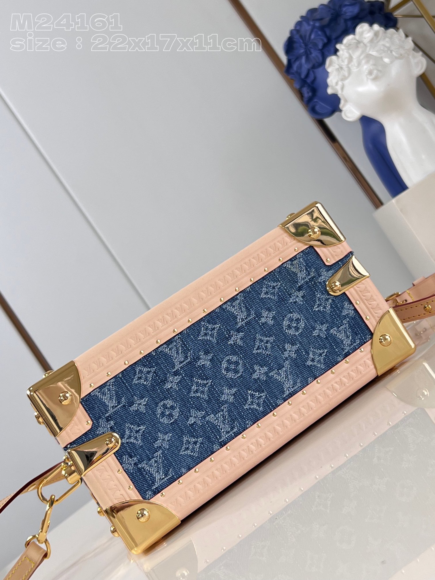 l**is V*t*n petite valise denim bleu