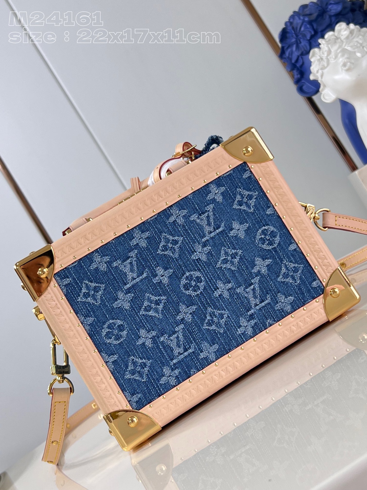 l**is V*t*n petite valise denim bleu
