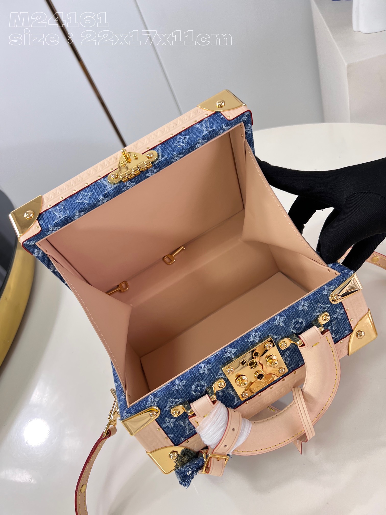 l**is V*t*n petite valise denim bleu