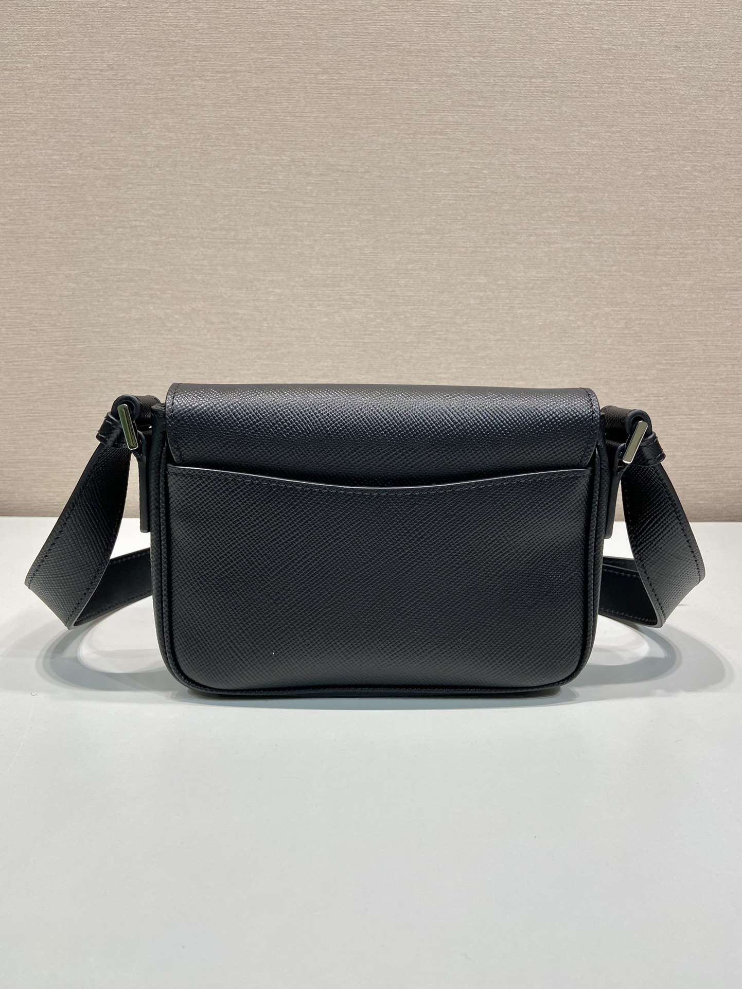 Pra*a saffiano leather shoulder bag