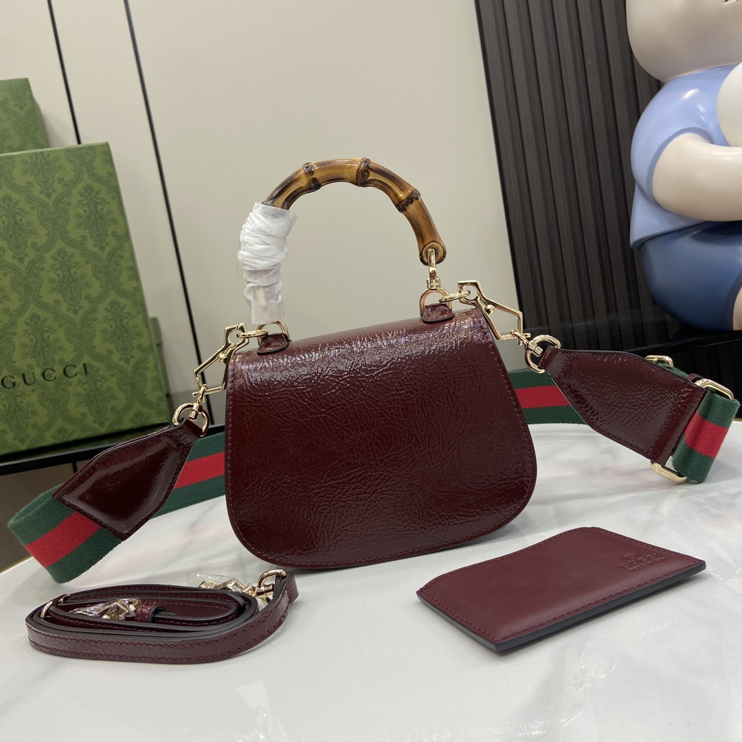 G*u*i bamboo 1947 mini top handle bag