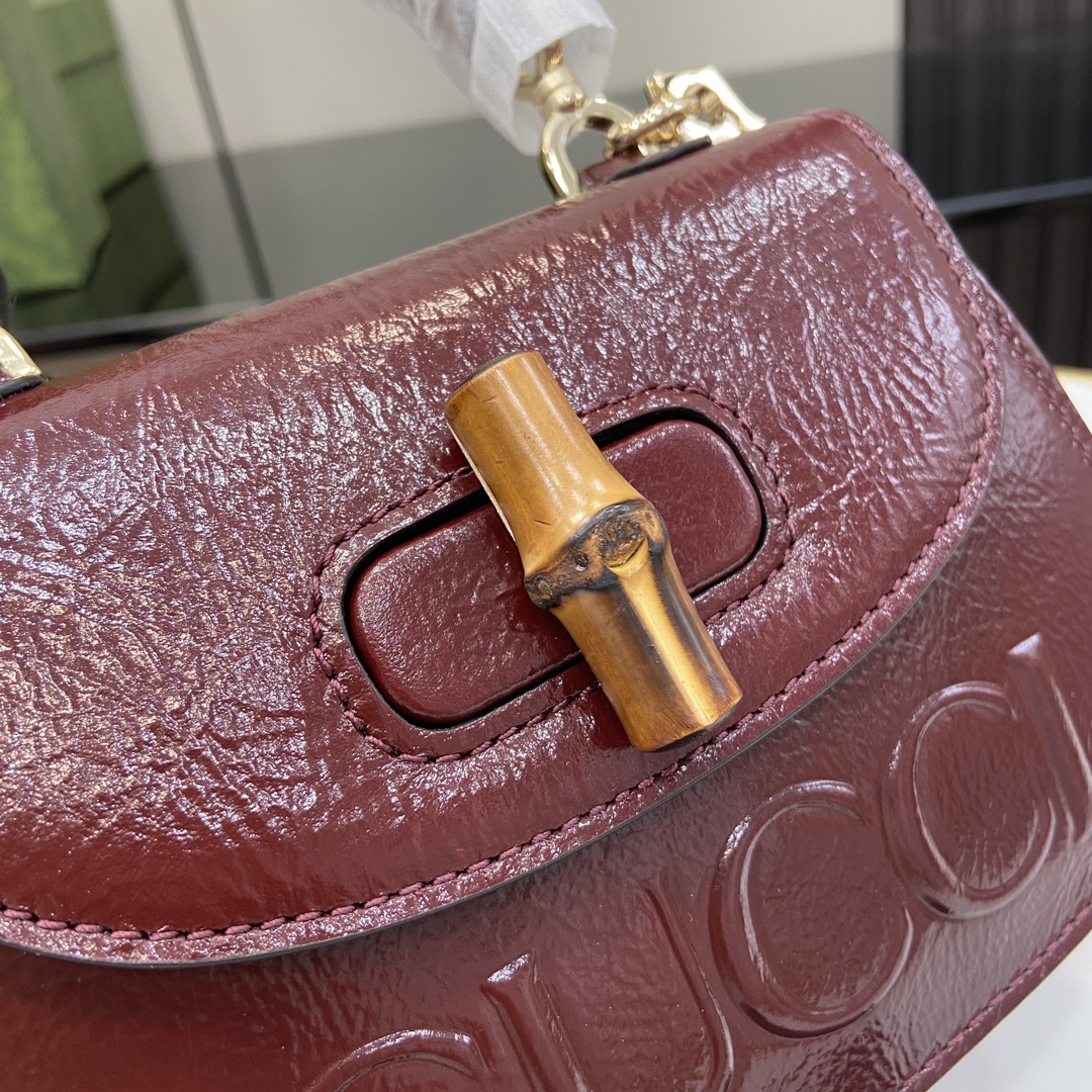 G*u*i bamboo 1947 mini top handle bag