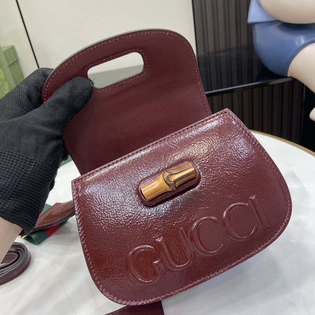 G*u*i bamboo 1947 mini top handle bag