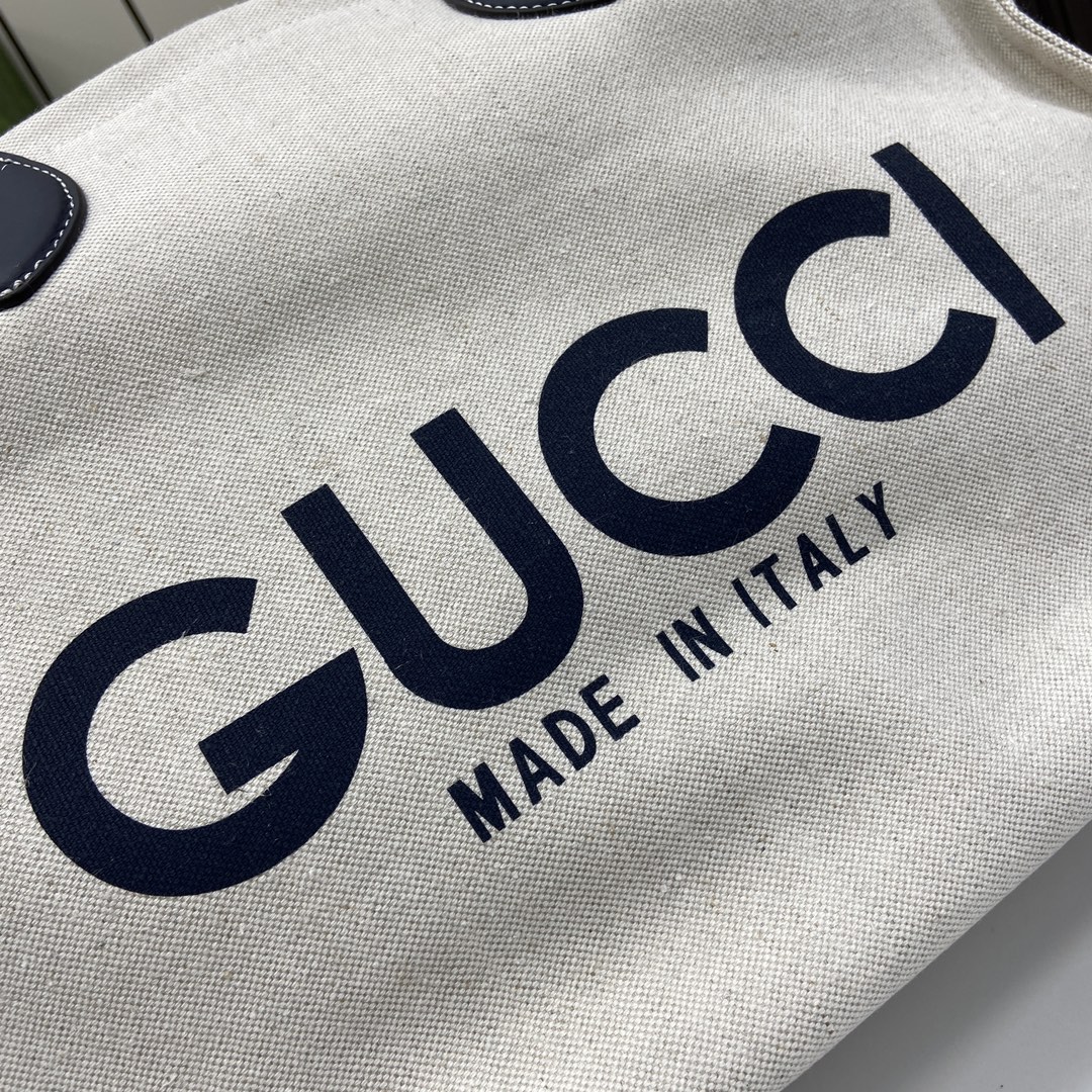 G*u*i medium tote bag with G*u*i print