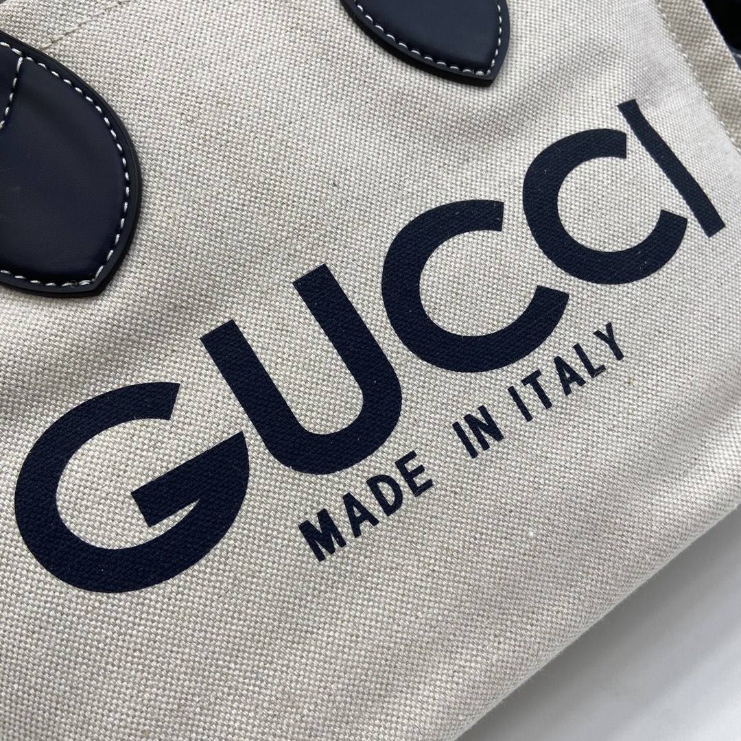 G*u*i mini tote bag with G*u*i print