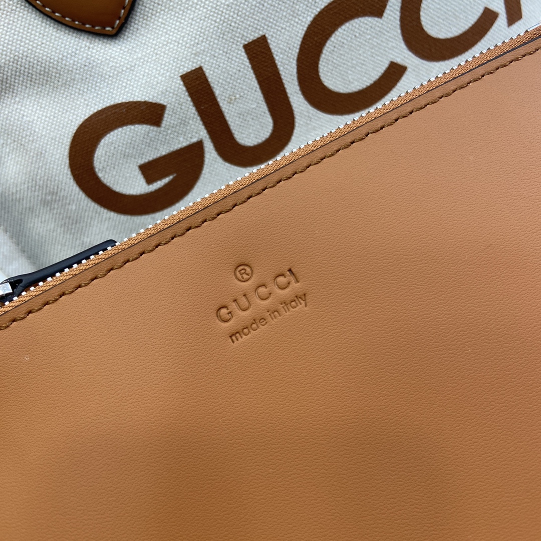 G*u*i mini tote bag with G*u*i print