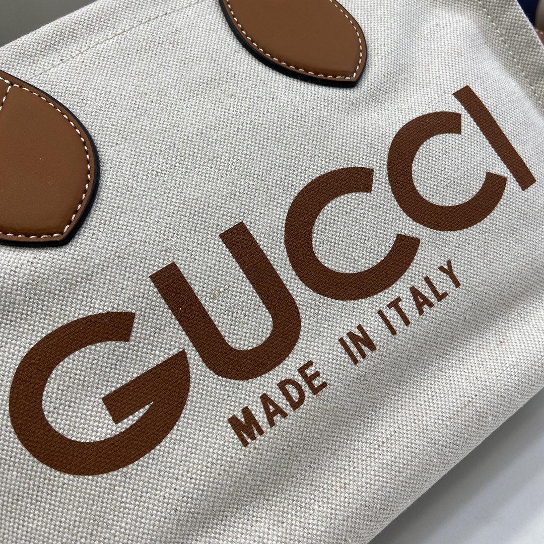 G*u*i mini tote bag with G*u*i print
