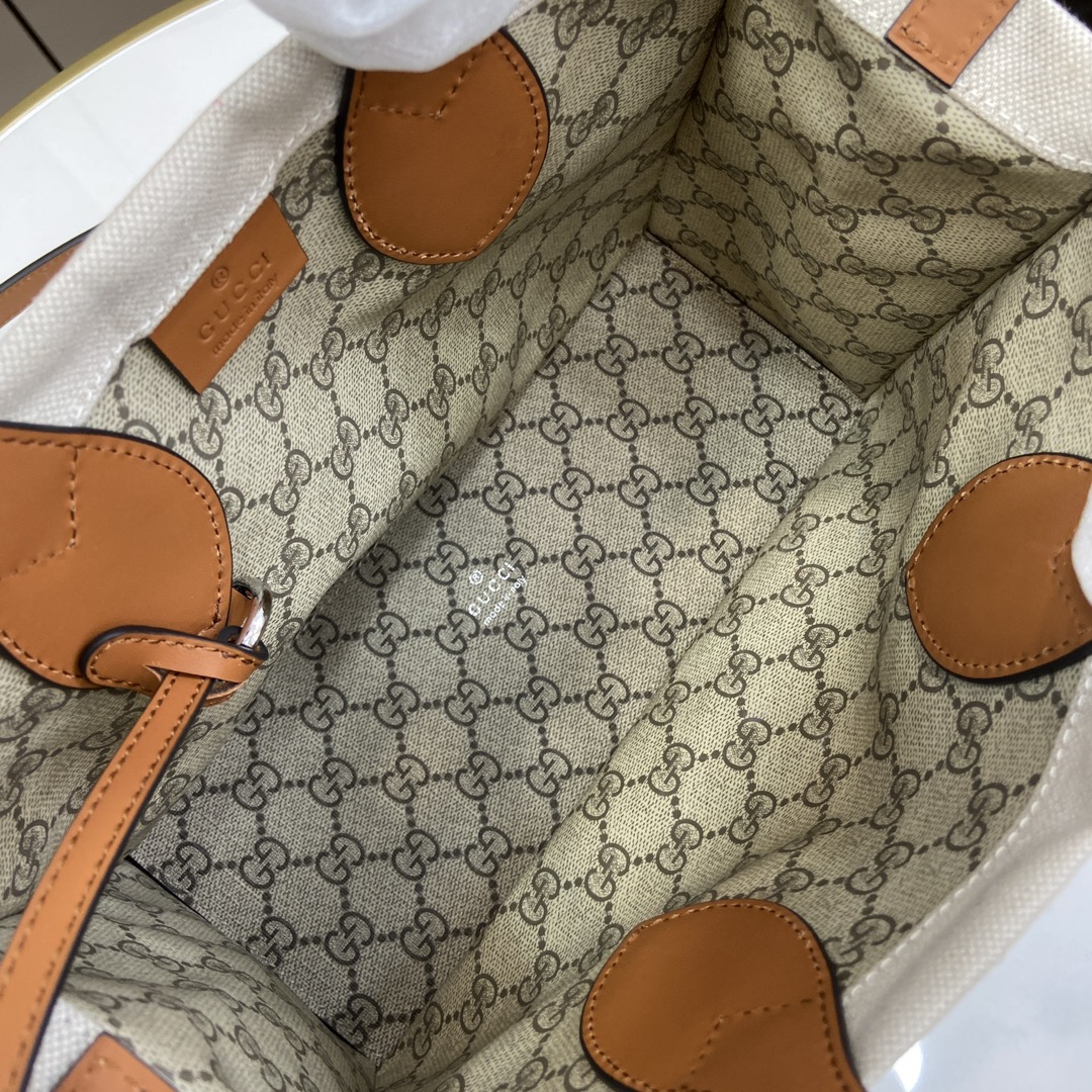 G*u*i mini tote bag with G*u*i print