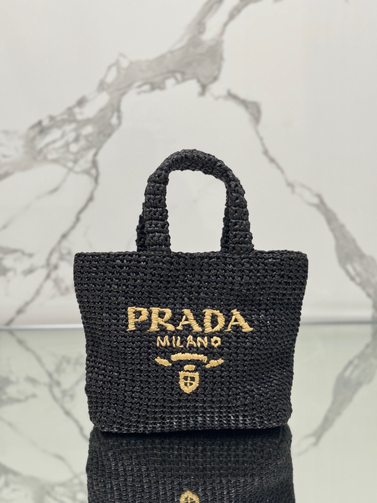 Pra*a small crochet tote bag