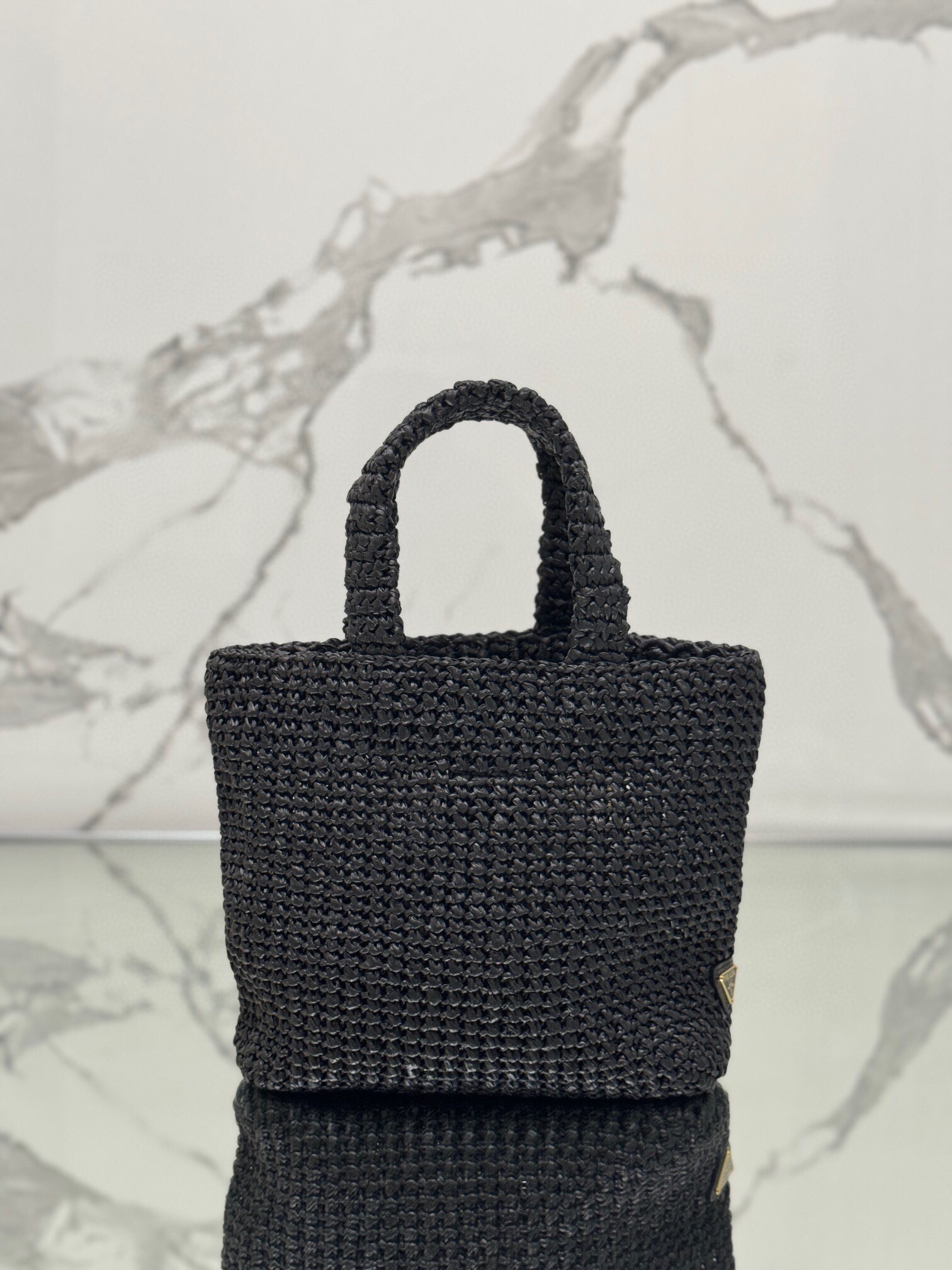 Pra*a small crochet tote bag