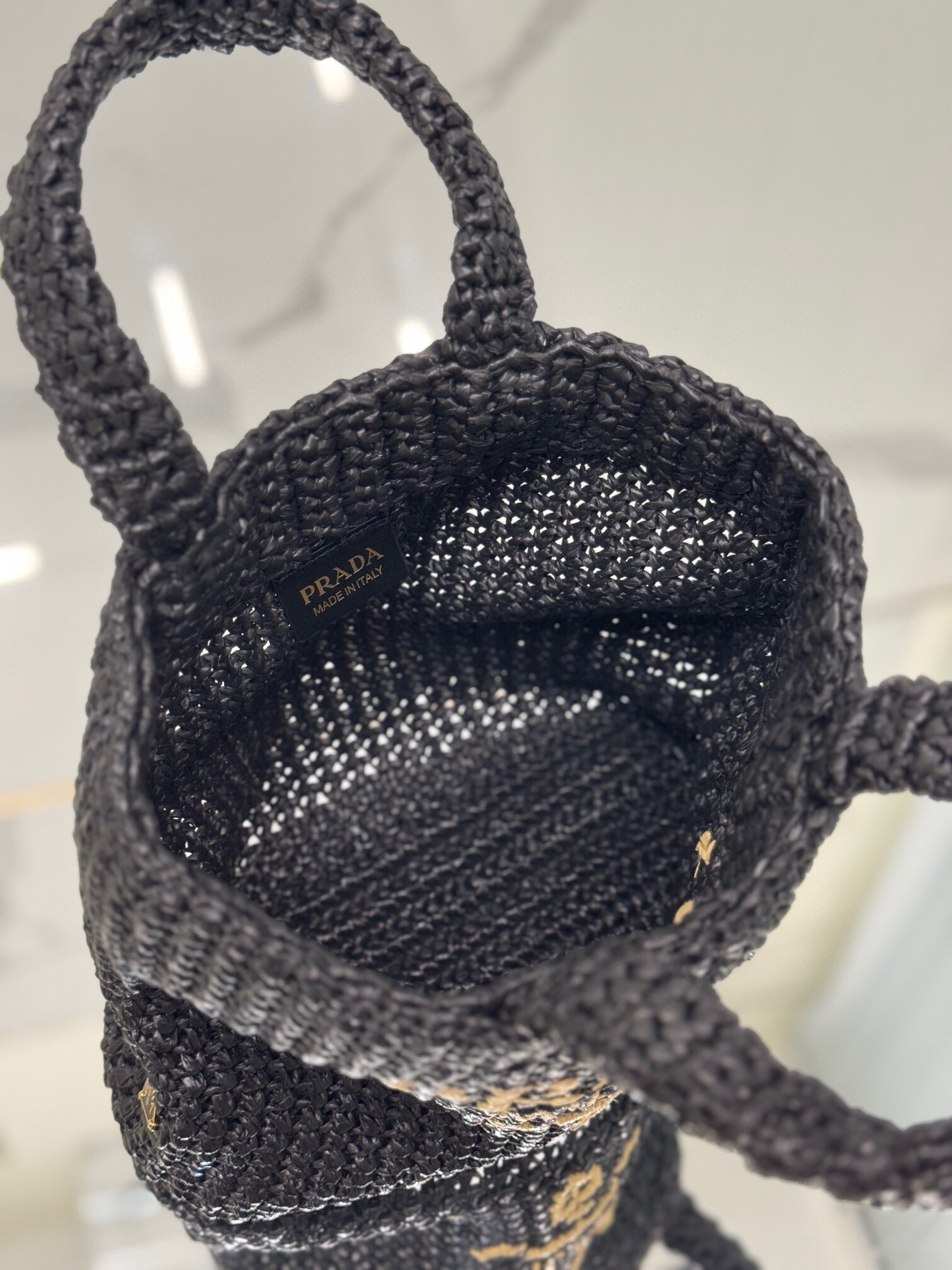 Pra*a small crochet tote bag