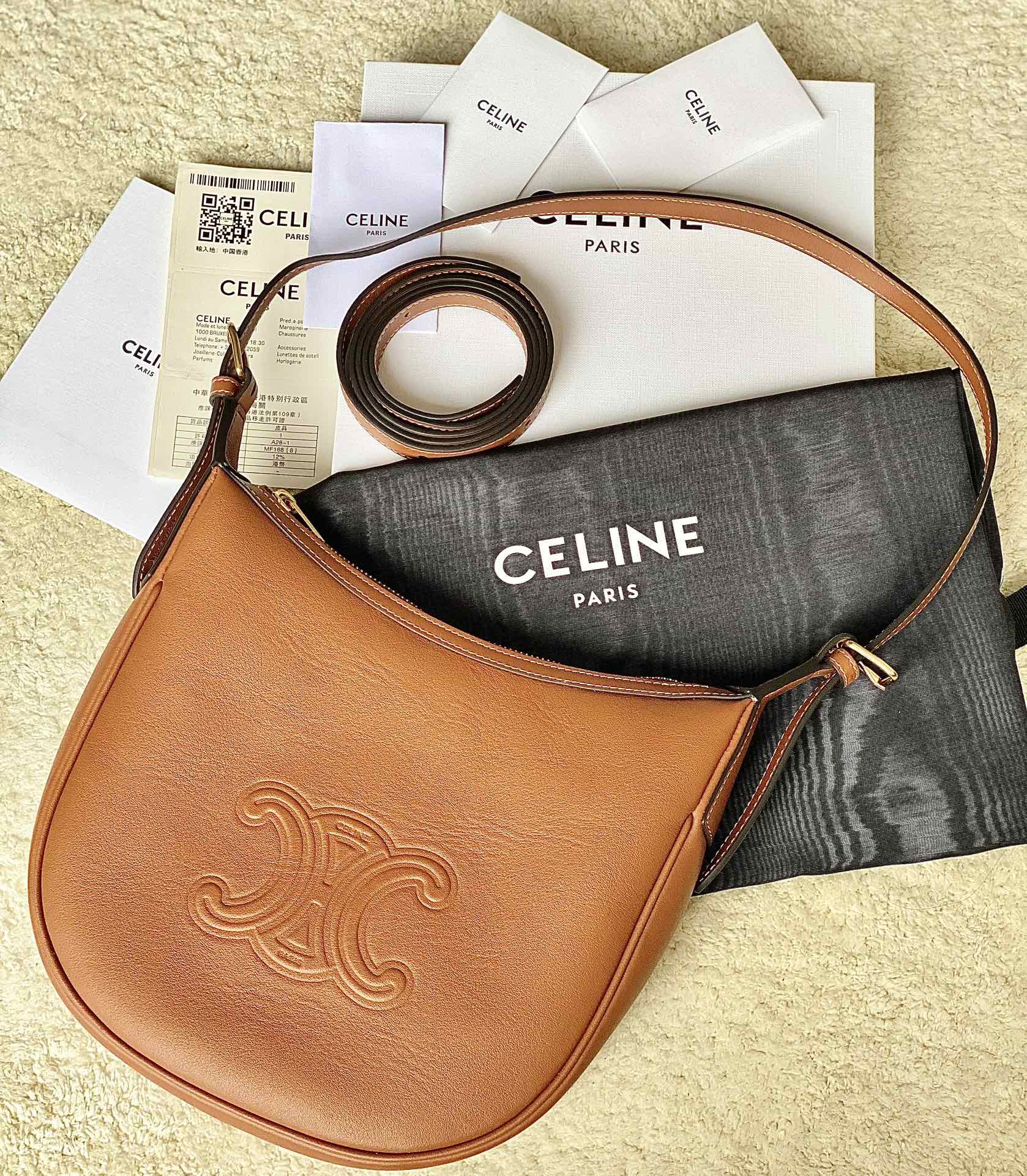 Ce**e small heloÏse bag cuir triomphe