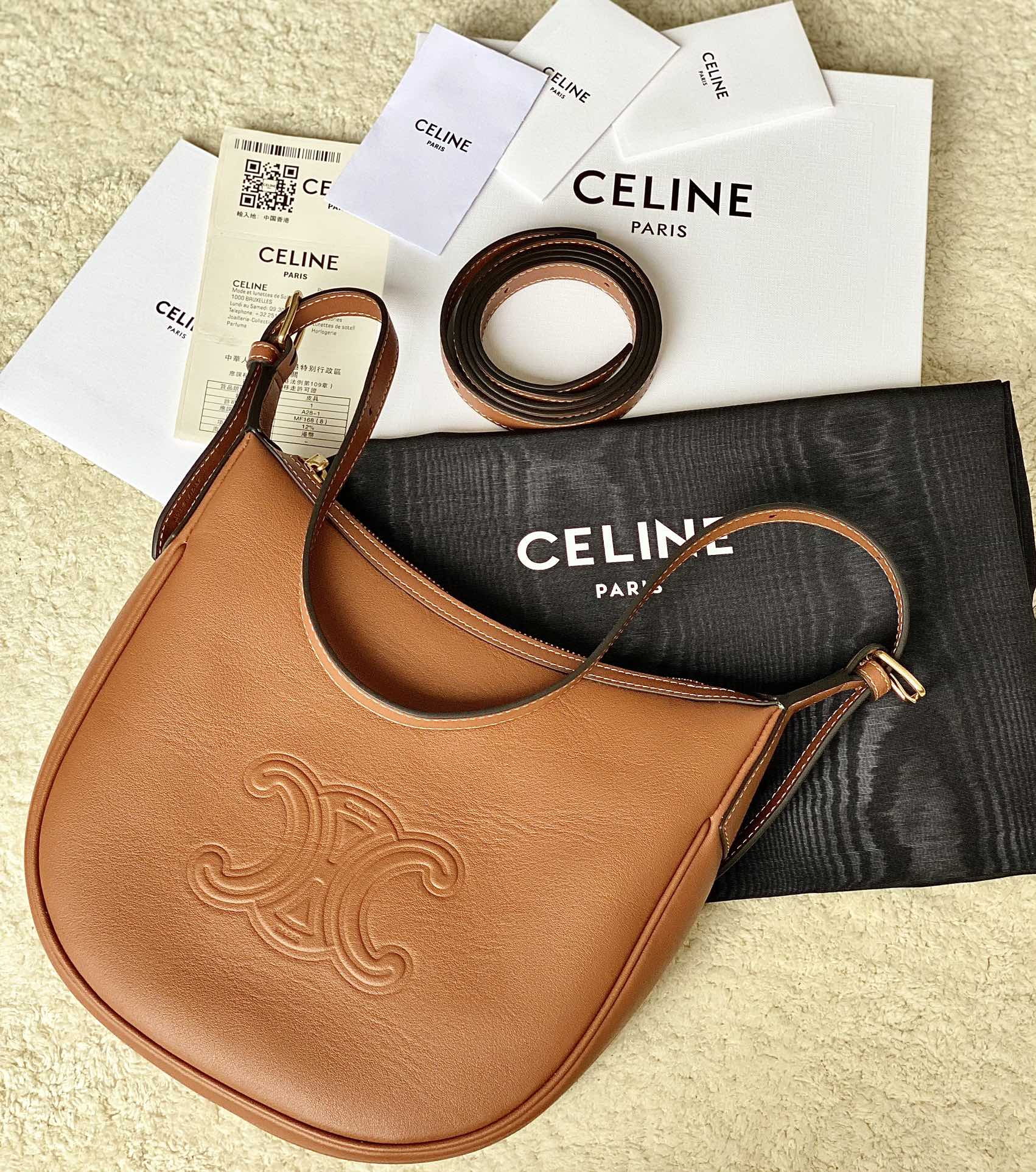 Ce**e small heloÏse bag cuir triomphe