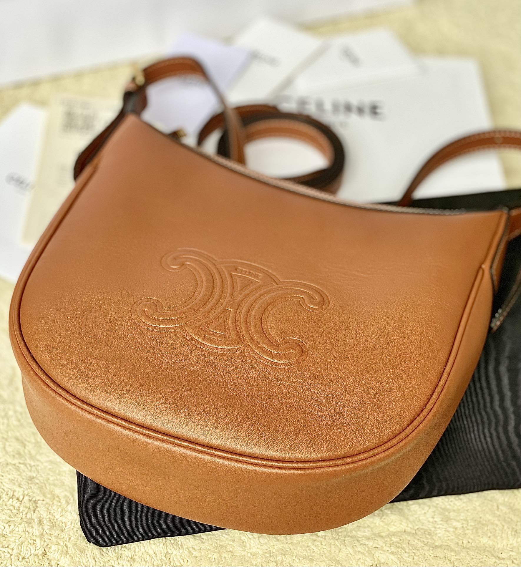 Ce**e small heloÏse bag cuir triomphe
