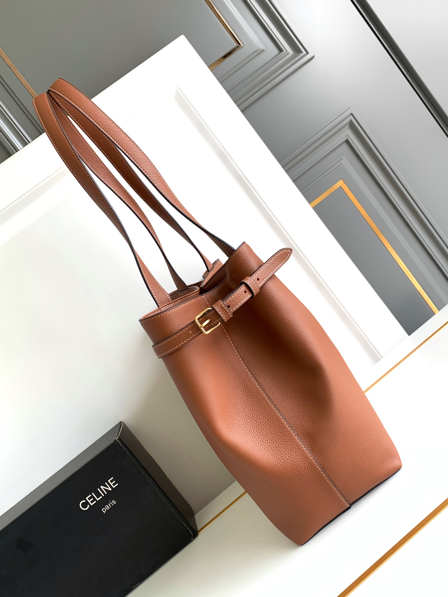 Ce**e medium cabas anaÏs cuir triomphe