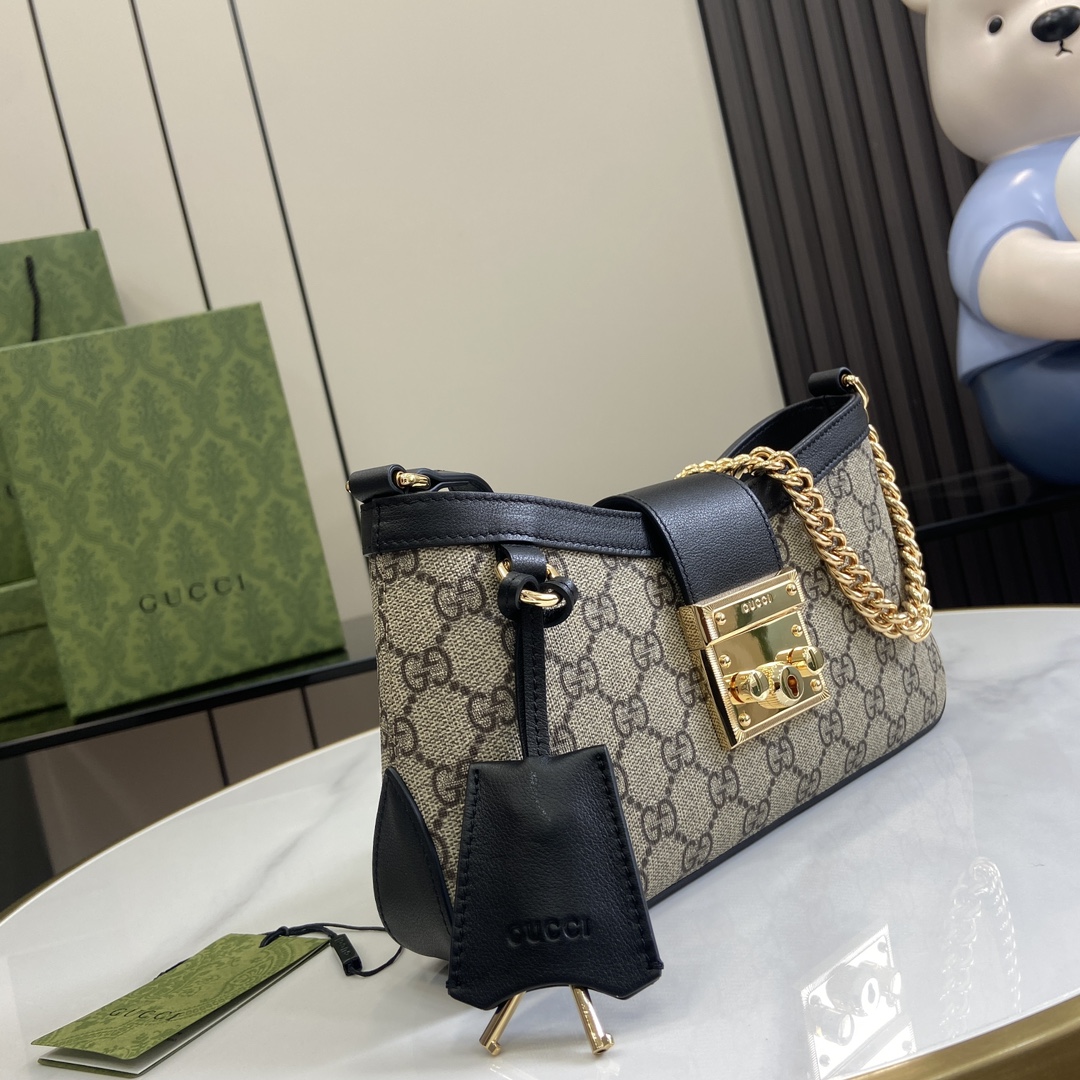 G*u*i padlock small shoulder bag