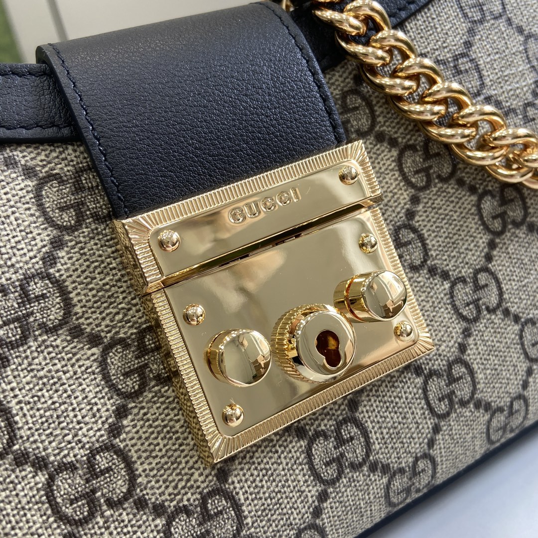 G*u*i padlock small shoulder bag