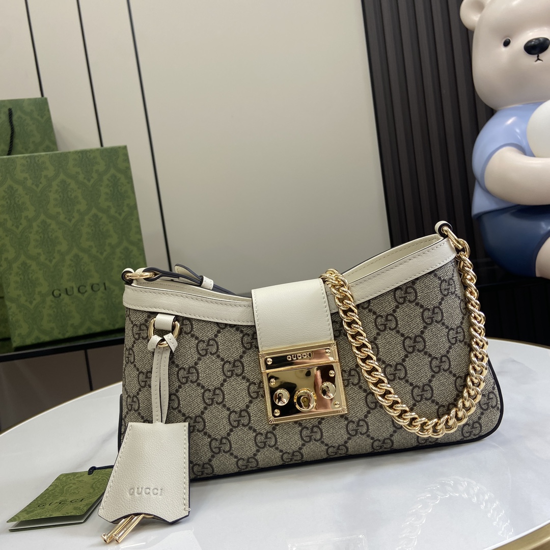 G*u*i padlock small shoulder bag
