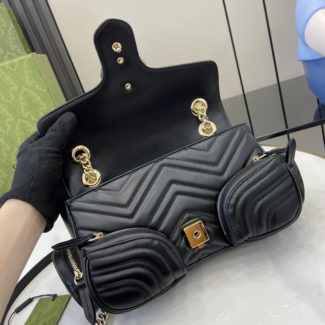 G*u*i gg marmont small multi-pocket bag