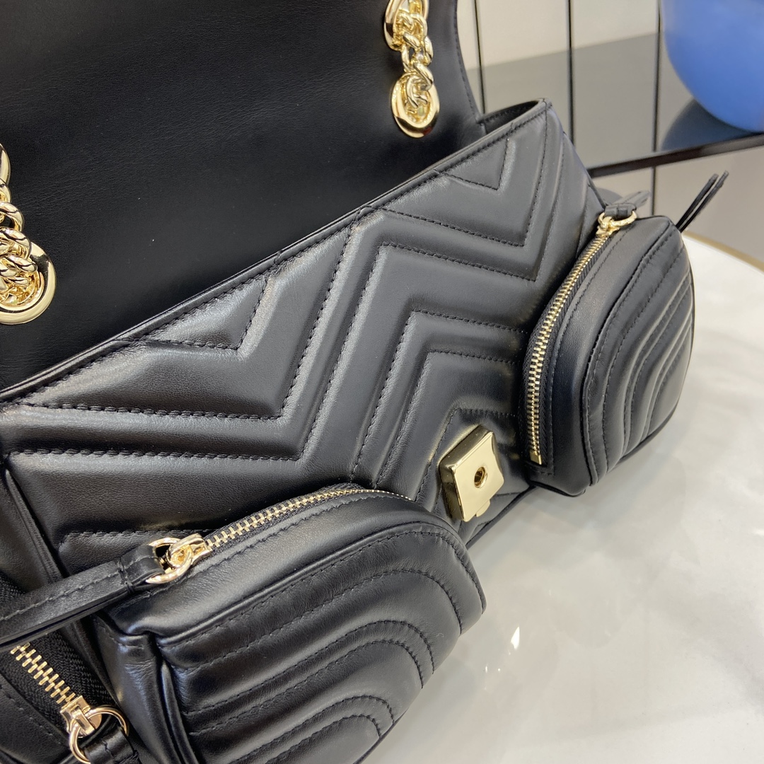 G*u*i gg marmont small multi-pocket bag