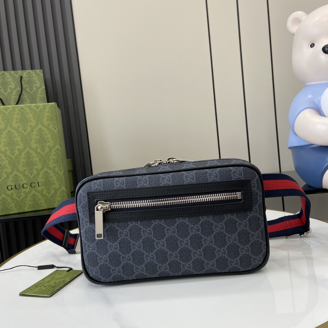G*u*i gg belt bag with zip pocket