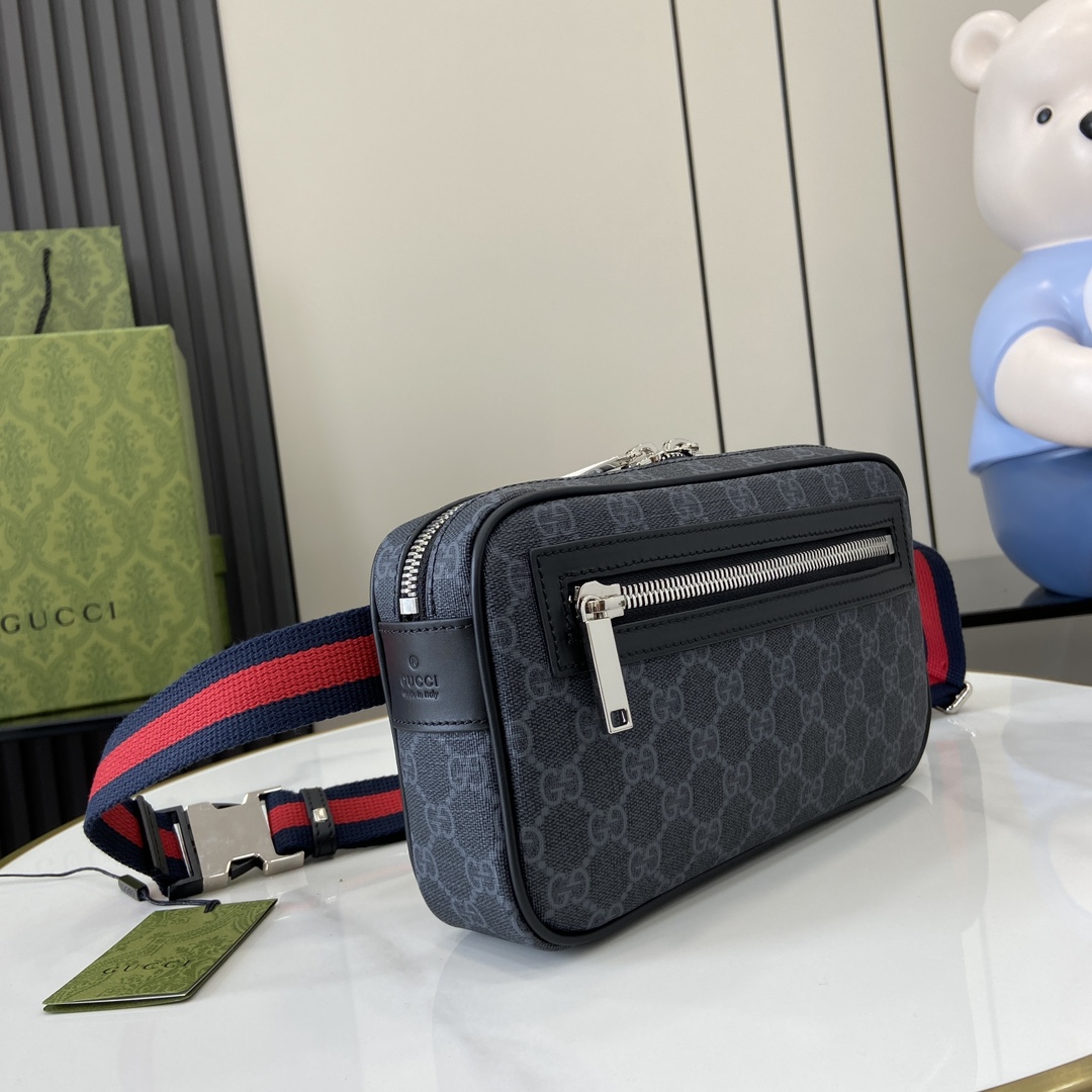 G*u*i gg belt bag with zip pocket