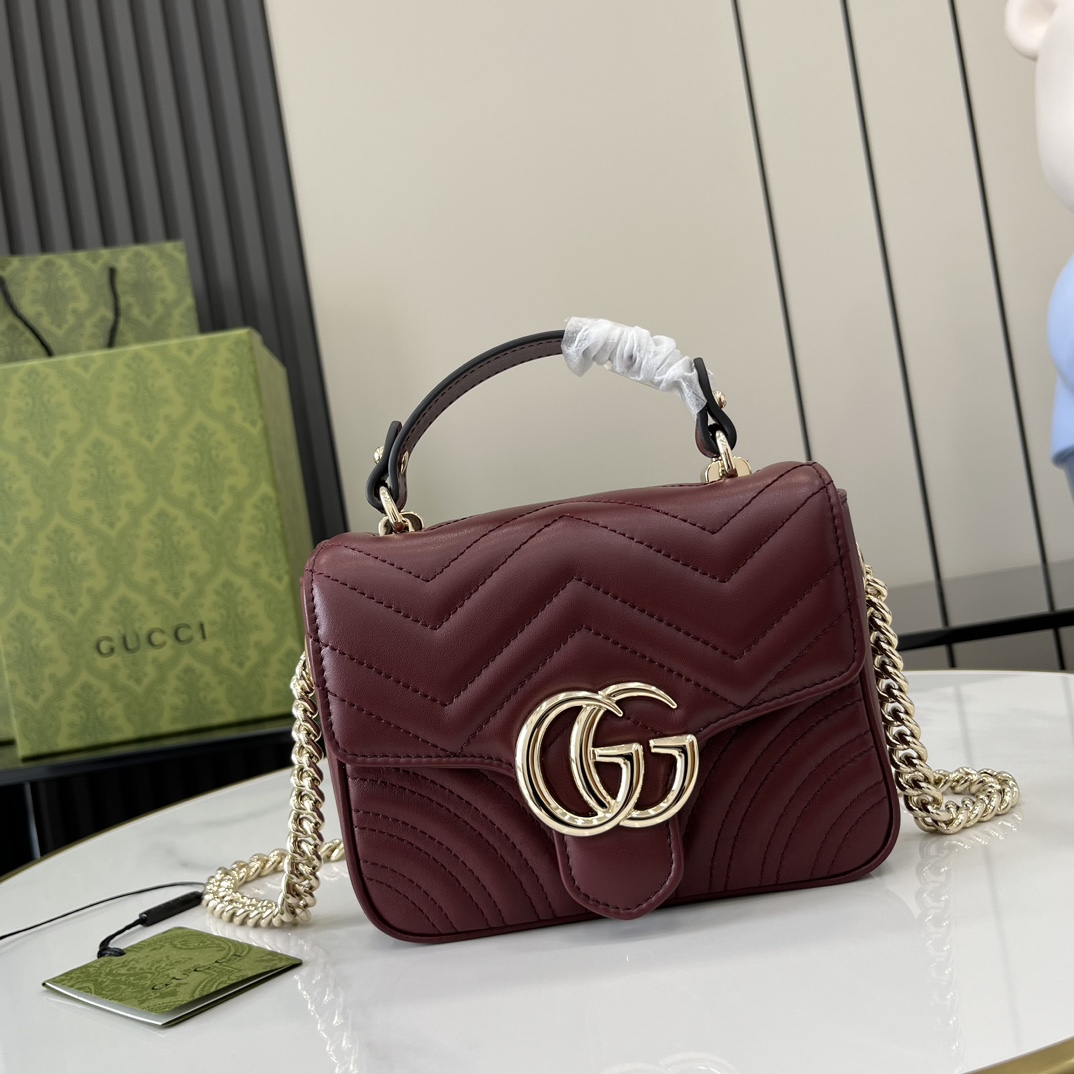 G*u*i gg marmont mini top handle bag