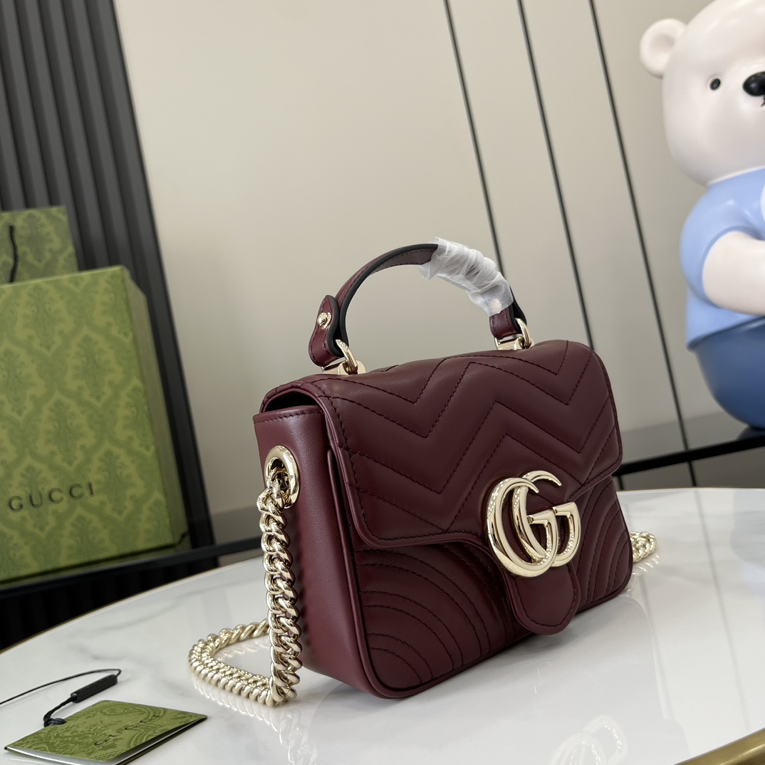 G*u*i gg marmont mini top handle bag