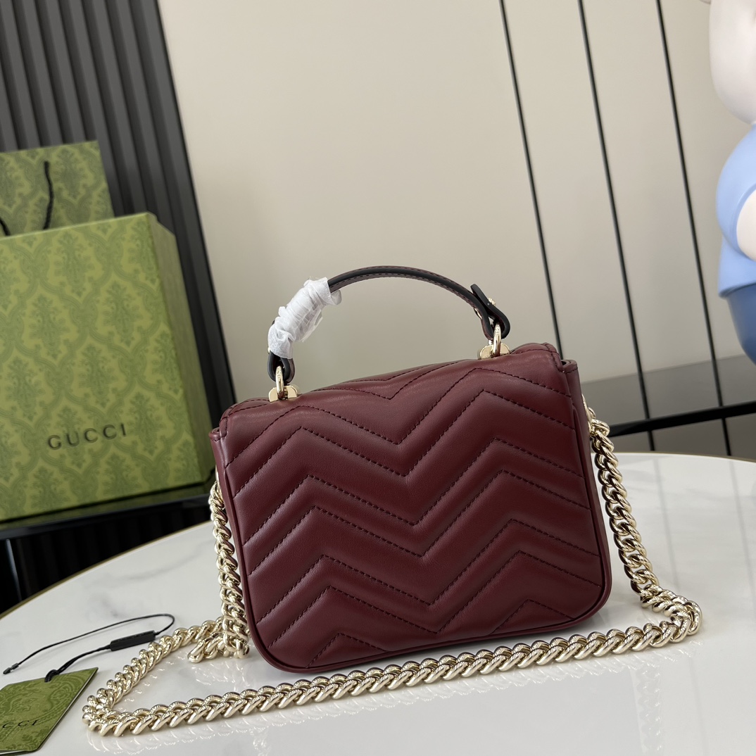G*u*i gg marmont mini top handle bag