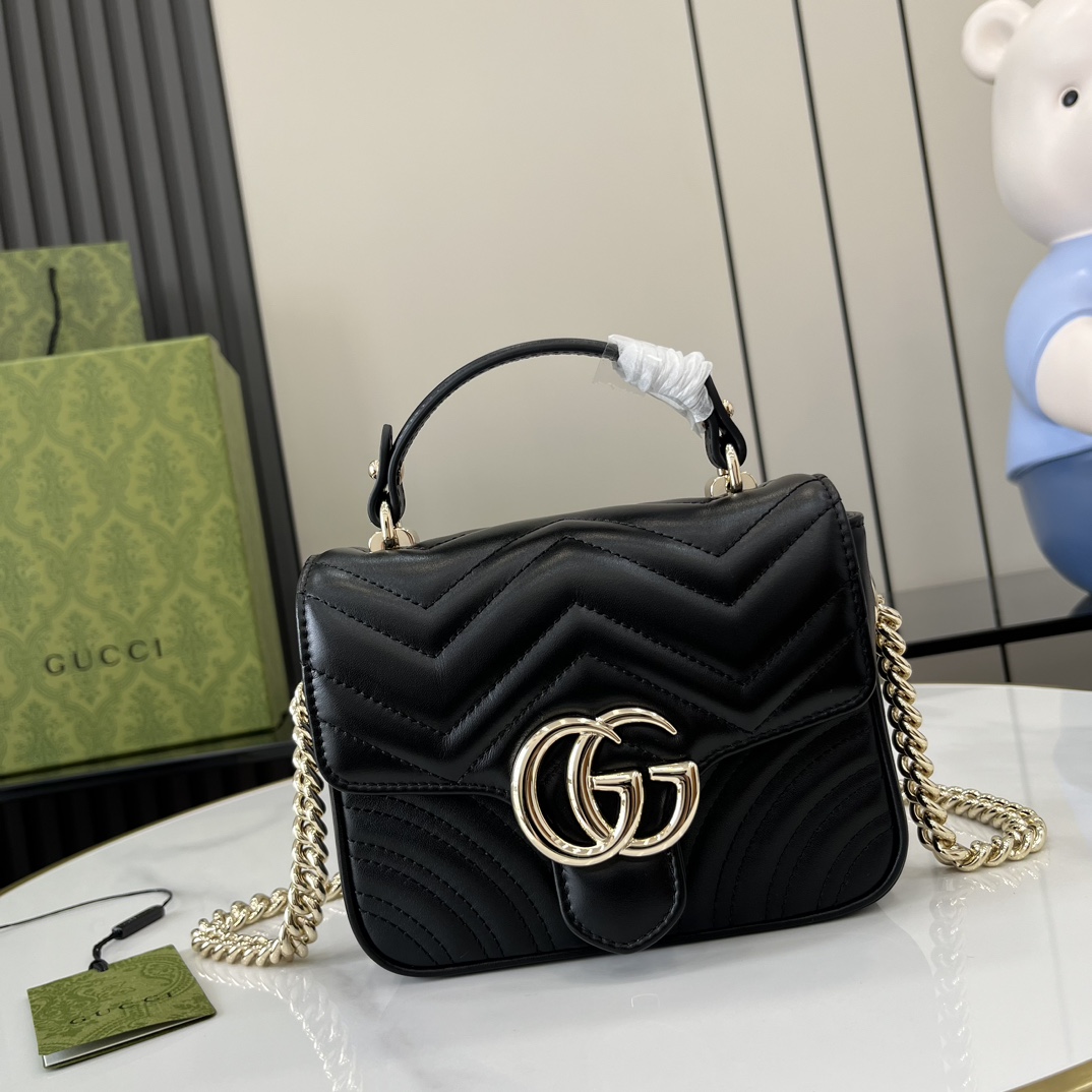 G*u*i gg marmont mini top handle bag