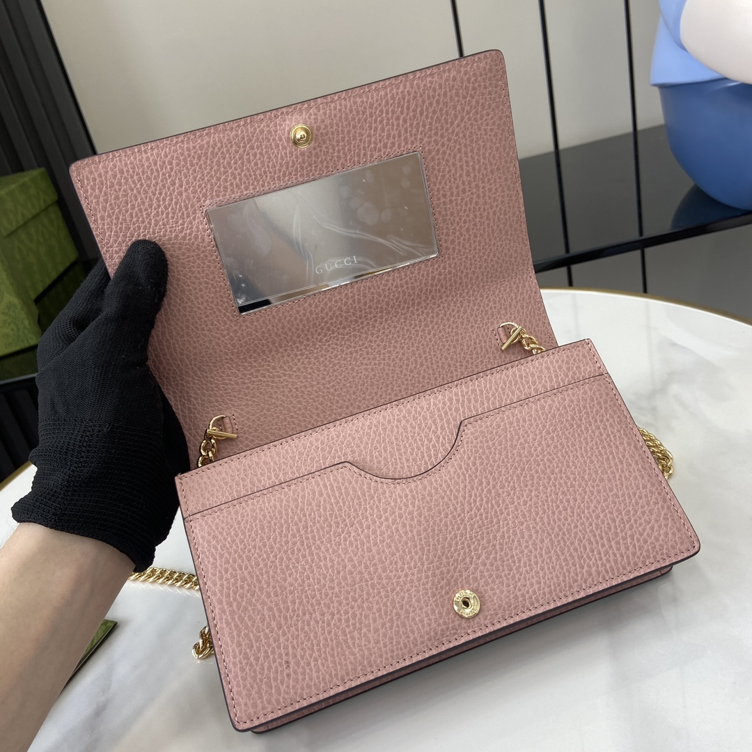 G*u*i gg marmont leather mini chain bag