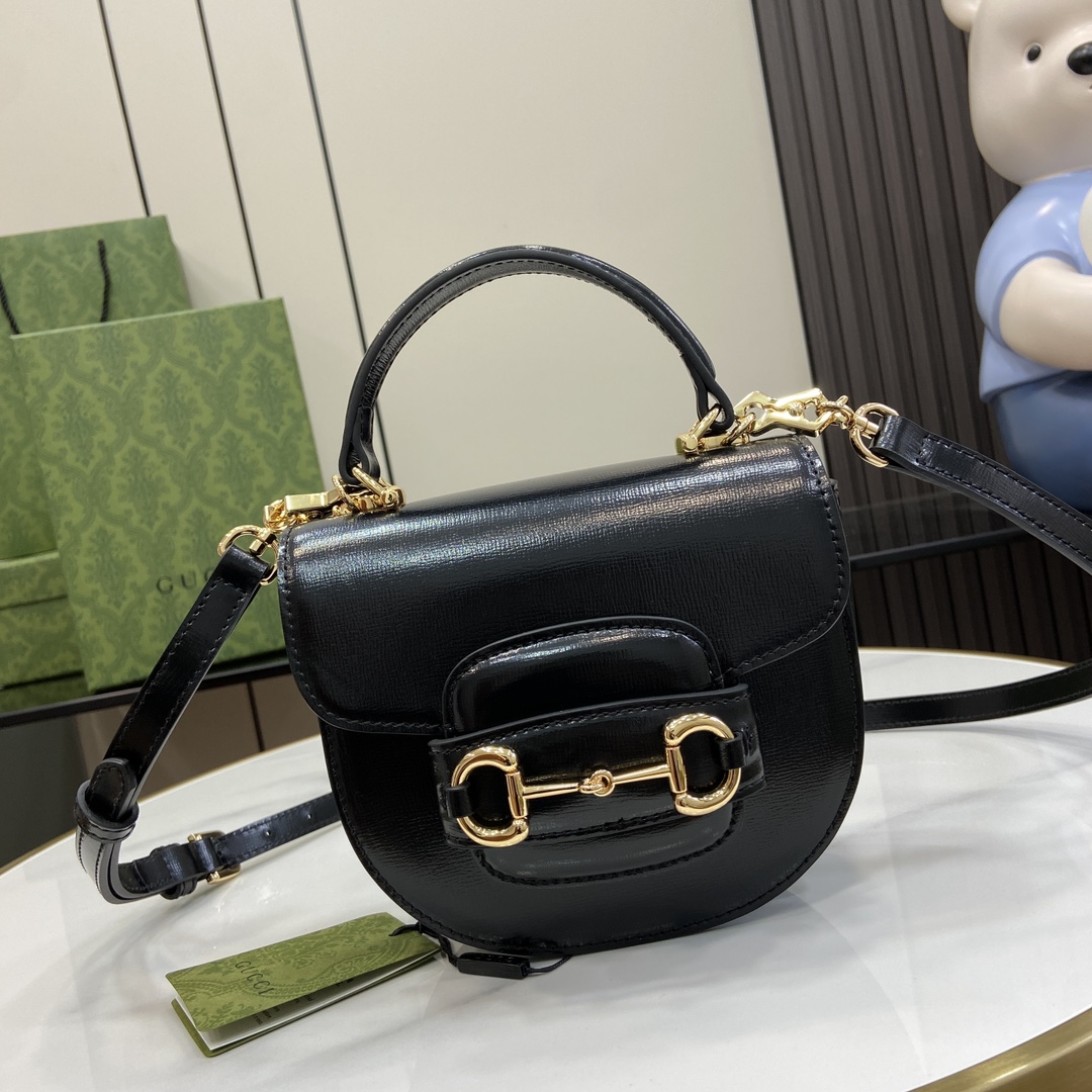G*u*i G*u*i horsebit 1955 mini top handle bag