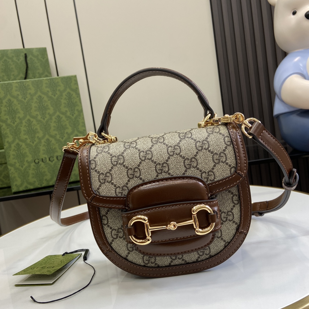 G*u*i G*u*i horsebit 1955 mini top handle bag