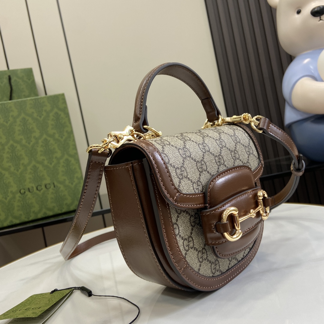 G*u*i G*u*i horsebit 1955 mini top handle bag