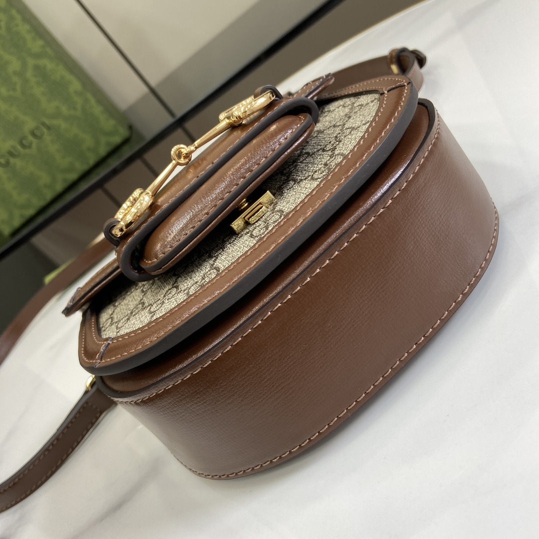 G*u*i G*u*i horsebit 1955 mini top handle bag