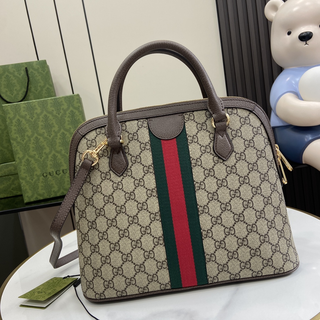 G*u*i ophidia medium top handle bag