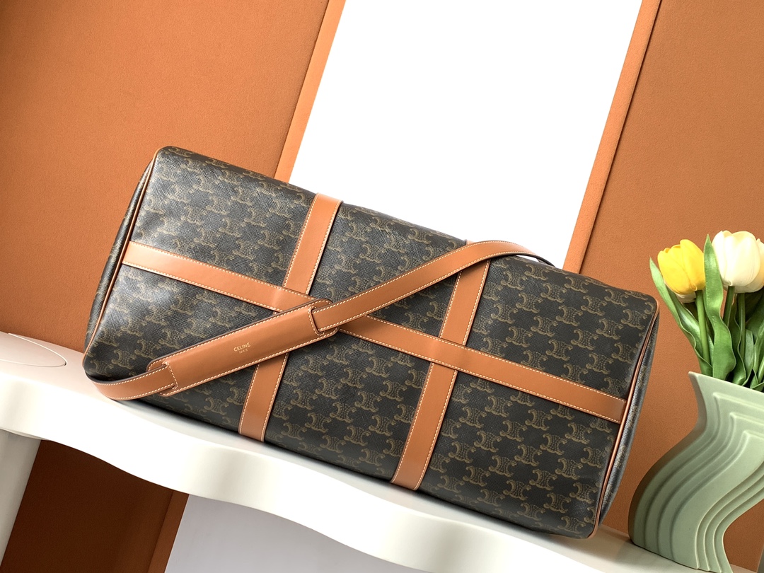 Ce**e large travel bag in triomphe canvas
