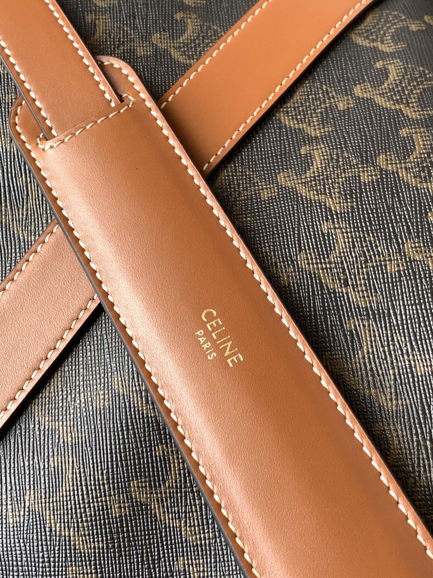 Ce**e large travel bag in triomphe canvas